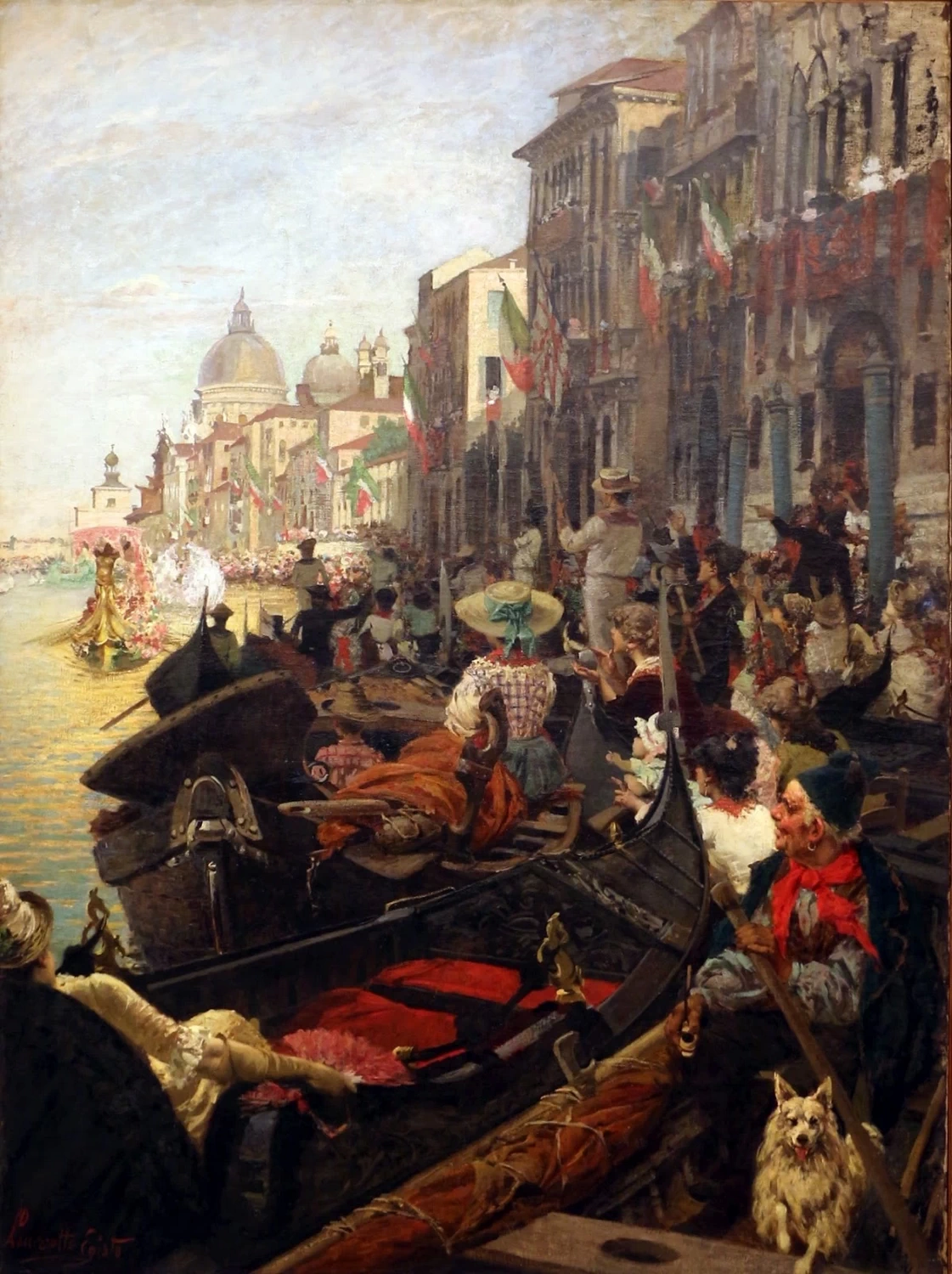 Le regate a Venezia, 1875 - 1880, Galleria d'Arte Moderna, Genova